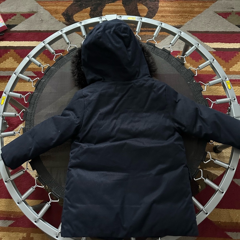 Jacadi Navy Hooded Puffer Jacket